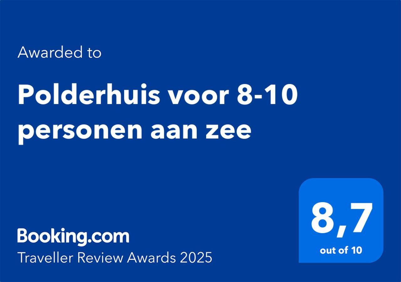 Polderhuis voor 8-10 personen aan zee Nieuwvliet Buitenkant foto